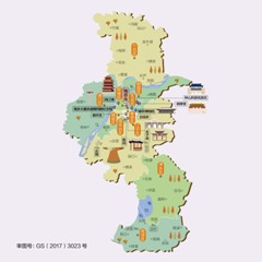 江苏省南京市旅游地图